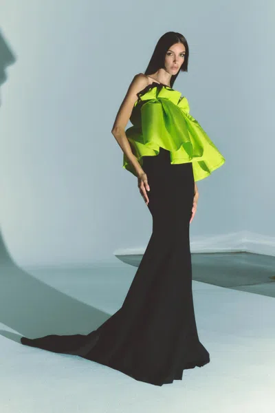 Greta Constantine Strapless Nerak Gown In Multi