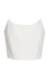 Greta Constantine Uheri Strapless Bustier In White