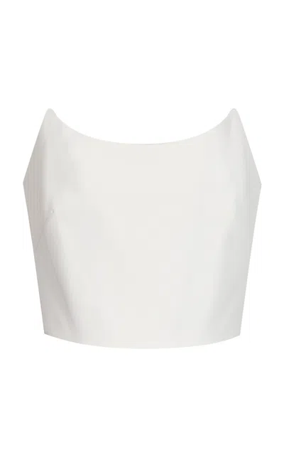 Greta Constantine Uheri Strapless Bustier In White