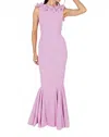 Greta Constantine Uring Gown In Rose In Multi