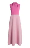 Greta Constantine Uvea Two-toned Midi Dress