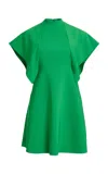 Greta Constantine Varrius Cape A-line Mini Dress In Green