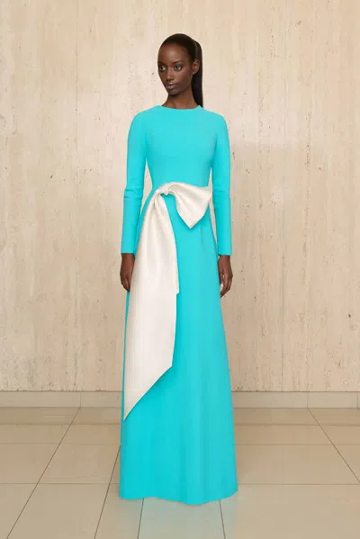 Greta Constantine Yoi Gown In Blue
