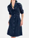 Gretchen Scott All My Life's Circle Dress In Navy In Blue