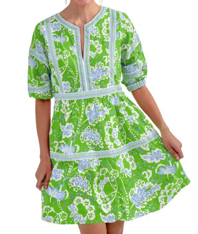 Gretchen Scott Border Dress In Flora Kelly/peri In Multi