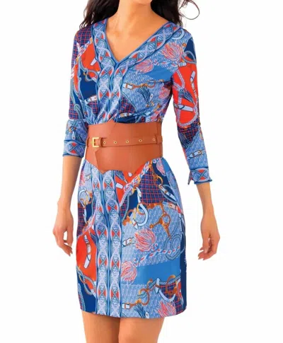 Gretchen Scott Bordertown Dress In Imari In Multi