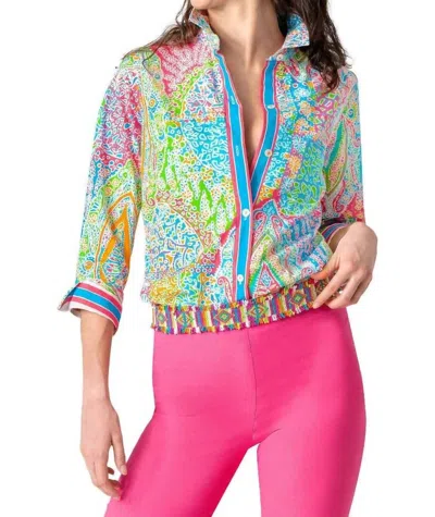 Gretchen Scott Boyfriend Shirt In Grand Bazaar Brights
