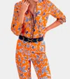 Gretchen Scott Boyfriend Shirt In Orange In Orange