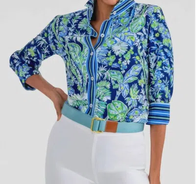 Gretchen Scott Boyfriend Shirt In Vintage Vines