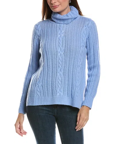 Gretchen Scott Cable Car Sweater In Blue