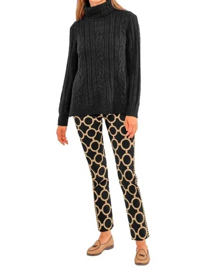 Gretchen Scott Cable Car Sweater In Black