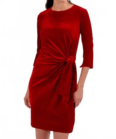 Gretchen Scott Cinch & Tie Dress In Red