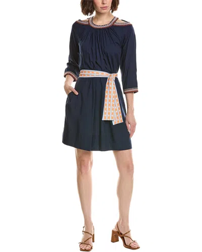 Gretchen Scott Cold Shoulder Dress In Blue