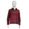 Gretchen Scott Comfy Cozy Shirt Of York Plaid In Red Duke In Multi