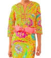 Gretchen Scott Cotton Split Neck Tunic In Magic Carpet