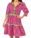 Gretchen Scott Damsell Dress In Multi Plaid In Pink