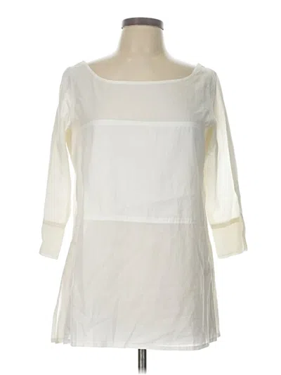 Pre-owned Gretchen Scott Designs 3/4 Sleeve Blouse In White