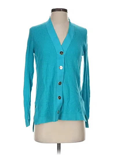 Pre-owned Gretchen Scott Designs Cardigan Sweater In Blue