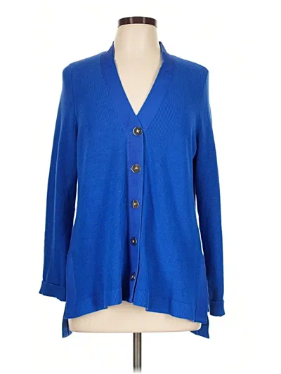 Pre-owned Gretchen Scott Designs Cardigan Sweater In Blue
