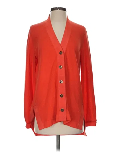 Pre-owned Gretchen Scott Designs Cardigan Sweater In Orange