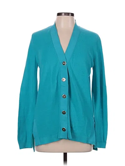 Pre-owned Gretchen Scott Designs Cardigan Sweater In Teal
