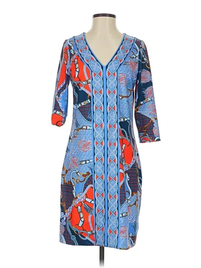 Pre-owned Gretchen Scott Designs Casual Dress In Blue