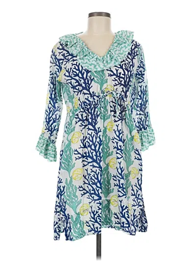 Pre-owned Gretchen Scott Designs Casual Dress In Blue