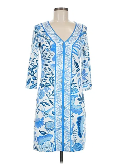 Pre-owned Gretchen Scott Designs Casual Dress In Blue