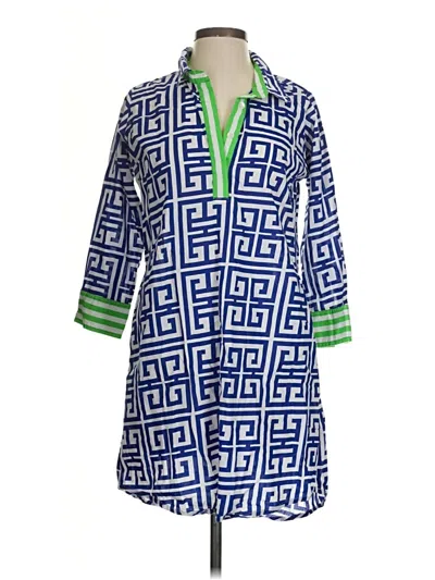 Pre-owned Gretchen Scott Designs Casual Dress In Blue