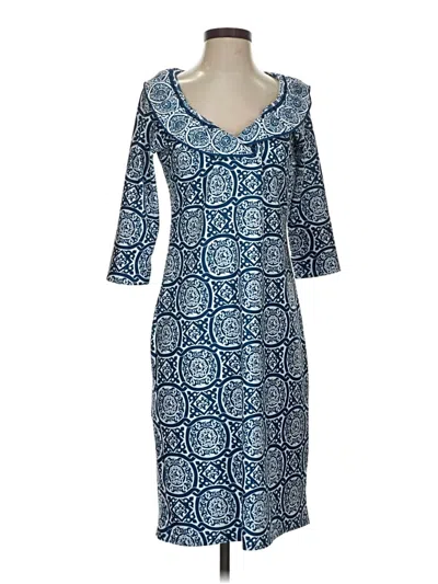 Pre-owned Gretchen Scott Designs Casual Dress In Blue