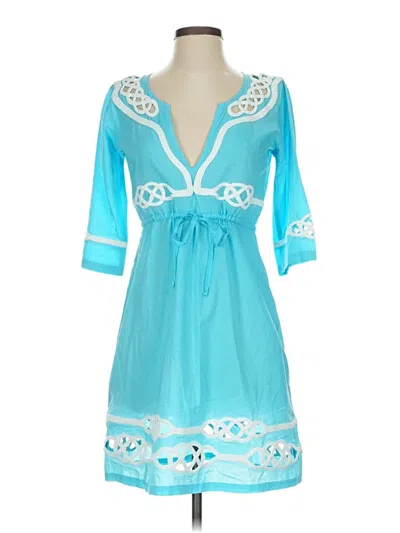 Pre-owned Gretchen Scott Designs Casual Dress In Blue