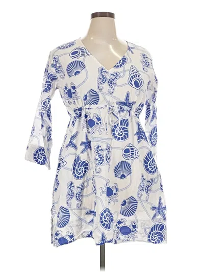 Pre-owned Gretchen Scott Designs Casual Dress In Blue