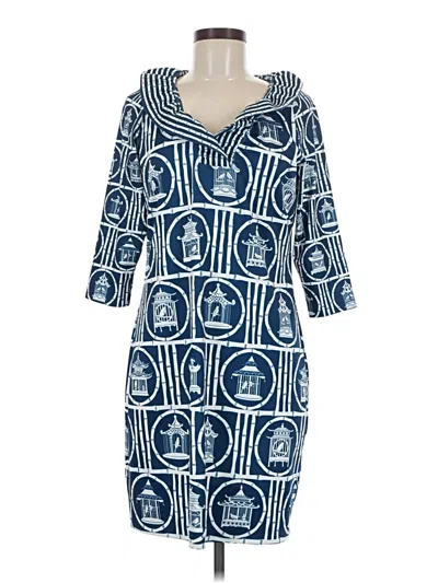 Pre-owned Gretchen Scott Designs Casual Dress In Blue