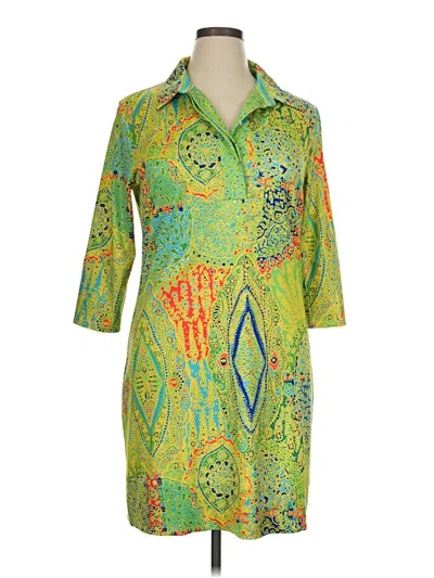 Pre-owned Gretchen Scott Designs Casual Dress In Green