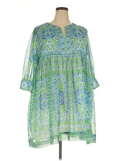 Pre-owned Gretchen Scott Designs Casual Dress In Green
