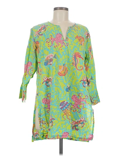 Pre-owned Gretchen Scott Designs Casual Dress In Green