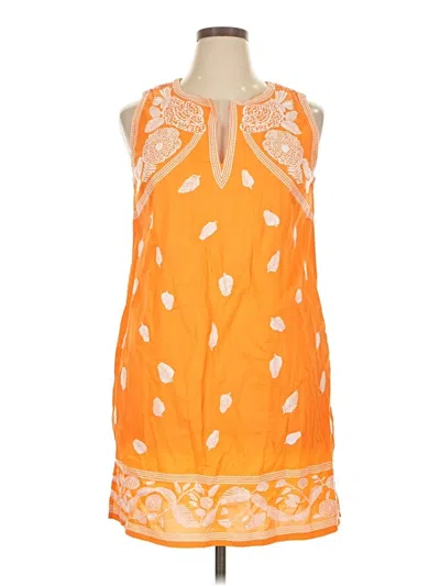 Pre-owned Gretchen Scott Designs Casual Dress In Orange