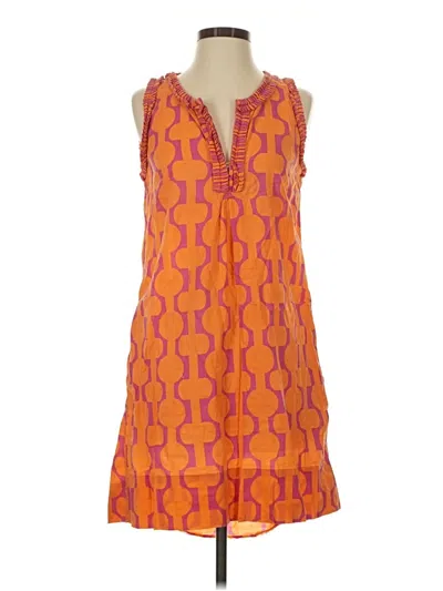 Pre-owned Gretchen Scott Designs Casual Dress In Orange
