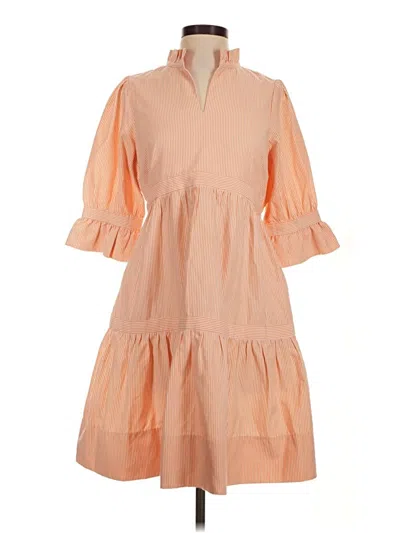 Pre-owned Gretchen Scott Designs Casual Dress In Orange