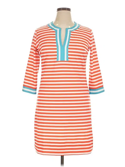 Pre-owned Gretchen Scott Designs Casual Dress In Orange