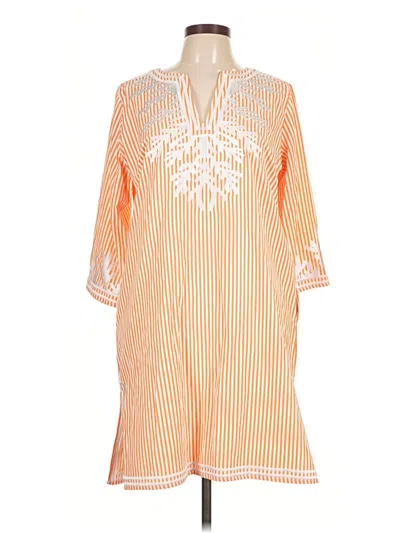 Pre-owned Gretchen Scott Designs Casual Dress In Orange