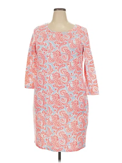 Pre-owned Gretchen Scott Designs Casual Dress In Orange