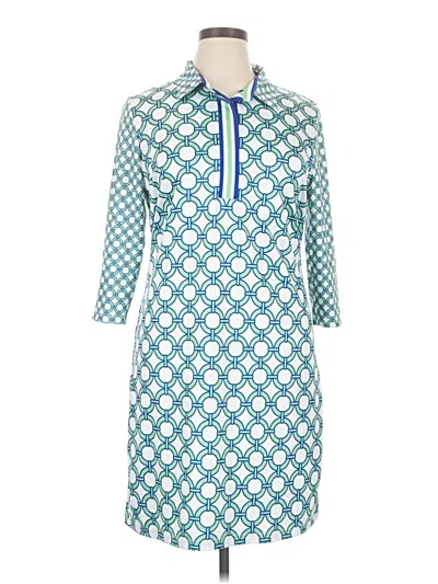 Pre-owned Gretchen Scott Designs Casual Dress In Teal