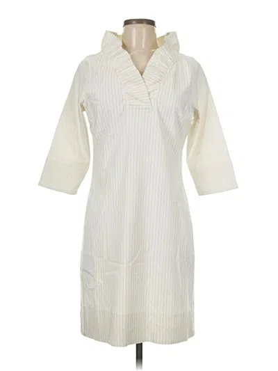 Pre-owned Gretchen Scott Designs Casual Dress In White