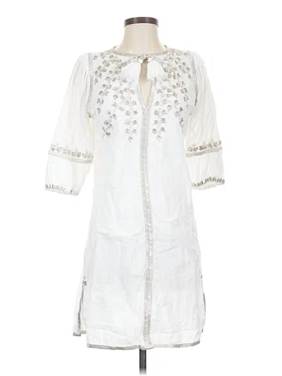 Pre-owned Gretchen Scott Designs Casual Dress In White