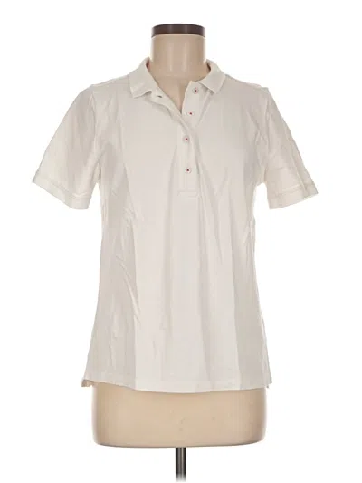 Pre-owned Gretchen Scott Designs Short Sleeve Polo Shirt In Ivory