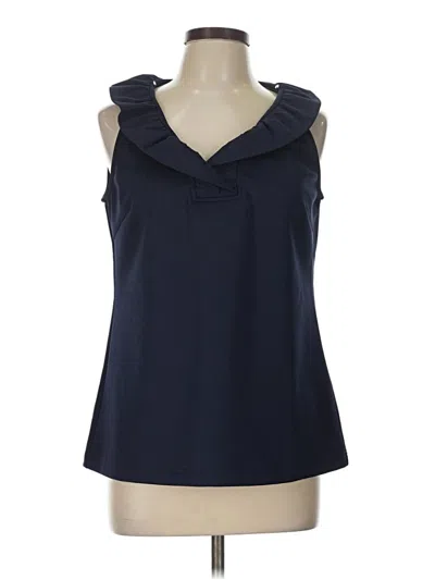 Pre-owned Gretchen Scott Designs Sleeveless Blouse In Blue