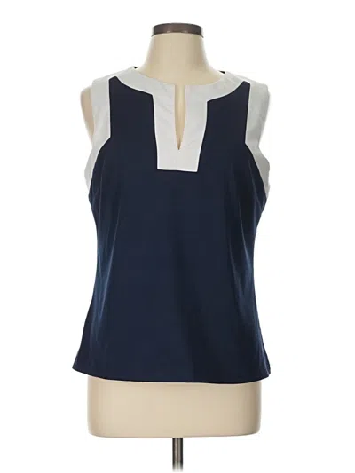 Pre-owned Gretchen Scott Designs Sleeveless Blouse In Blue