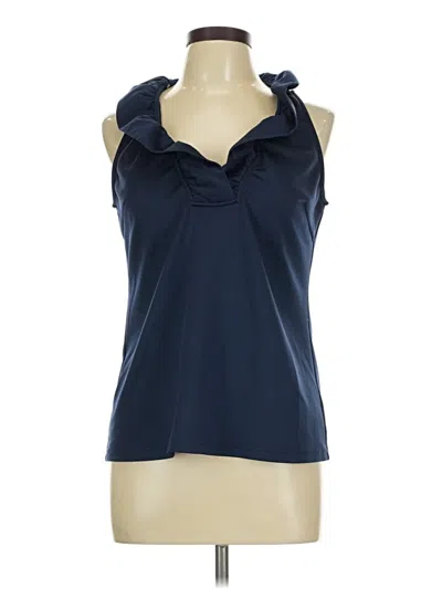 Pre-owned Gretchen Scott Designs Sleeveless Blouse In Blue