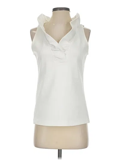 Pre-owned Gretchen Scott Designs Sleeveless Blouse In Ivory